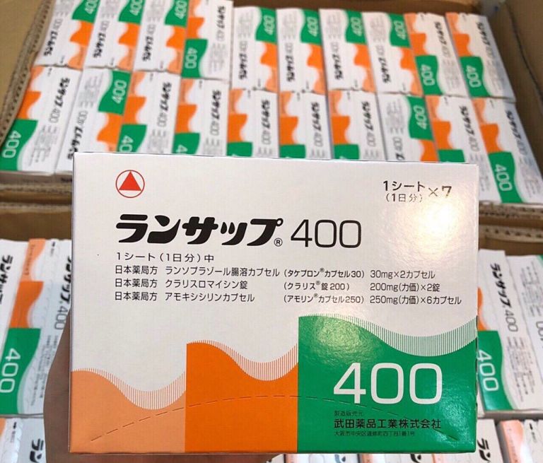 Thuốc chữa vi khuẩn HP của Nhật Lansup 400