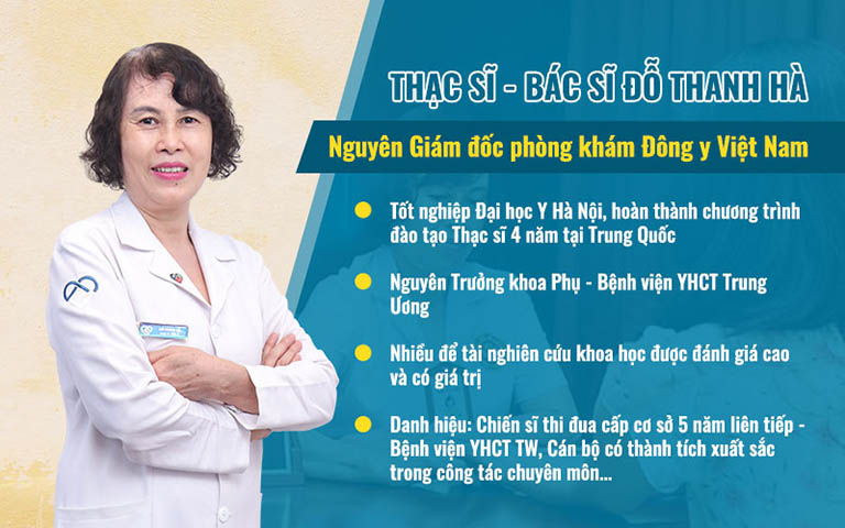 Ths.Bs Đỗ Thanh Hà là người đã trực tiếp đồng hành và giúp đỡ chị Linh thoát khỏi chứng mất ngủ bốc hỏa tiền mãn kinh