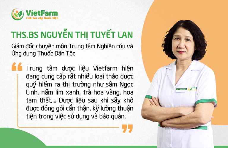 Trung tâm dược liệu Vietfarm đa dạng nguồn dược liệu cung cấp ra thị trường