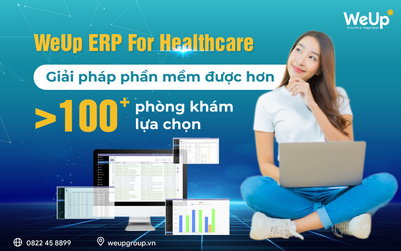 Hơn 100 phòng khám lựa chọn phần mềm WeUp ERP For Healthcare