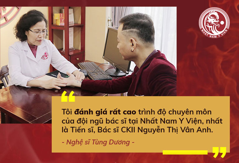 Lời đánh giá của diễn viên Tùng Dương về chất lượng dịch vụ tại Nhất Nam Y Viện