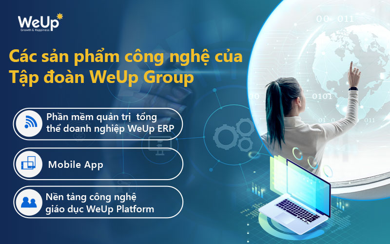 Các sản phẩm công nghệ của WeUp Group